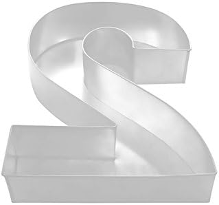 EUROTINS Small Number Birthday Wedding Anniversary Cake Tin - 10” x 8” (2.5” deep) (2), Silver - Image 4