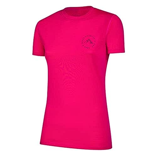 T-shirt en laine mérinos Black Crevice pour femme, haut respirant et léger.