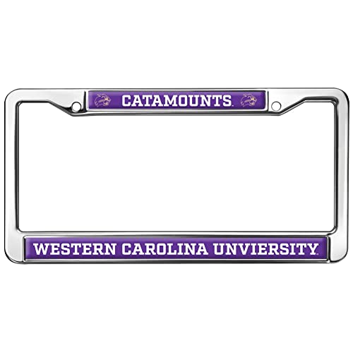 Western Carolina University Catamounts Full Size Standard License Plate Metal Frame