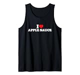 I Love Apple Sauce with heart funny retro design.