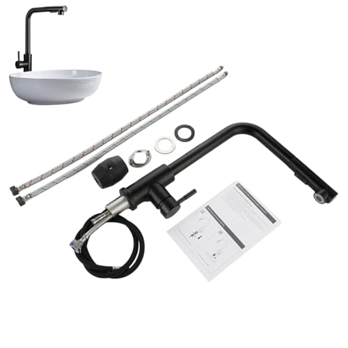 Grifo De Cocina De Acero Inoxidable - Extraíble De Acero Inoxidable Con Mando Único Y Rociador - Llave Para Fregadero De Bar - Para Hogar Baño Lavandería Comercial Restaurante Bar Exterior Camping