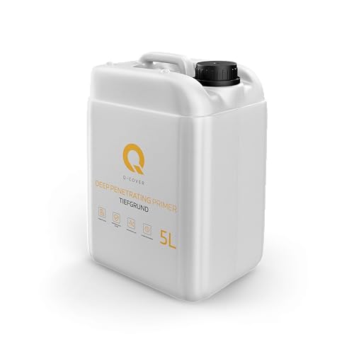 Q-COVER Tiefgrund 5L Grundiermittel für Innen und Aussen Acrylat Dispersion Gebrauchsfertig Haftgrund Grundierung Tiefengrund Acryl Grundierung