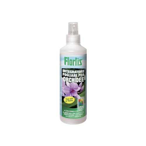 Flortis, Integratore Fogliare Orchidee, Garantisce Idratazione delle Orchidee, Previene la Formazione di Calcare, Formato da 250 ML