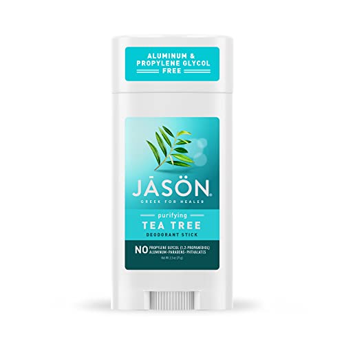 Jason Aluminum Free Deodorant Stick, Purifying Tea Tree, 2.5 Oz (Pack of 3)