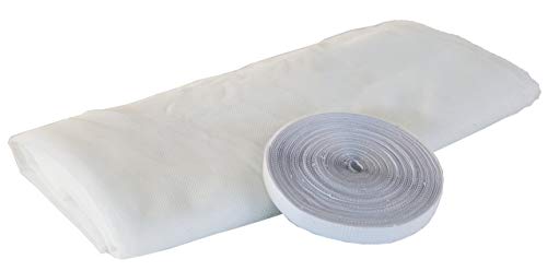 Preisvergleich Produktbild Windhager Fliegengitter Fly Stop elastic, Insektenschutzgewebe, elastisch, gute Durchsicht, Weiß, 130 x 150 cm, 03429