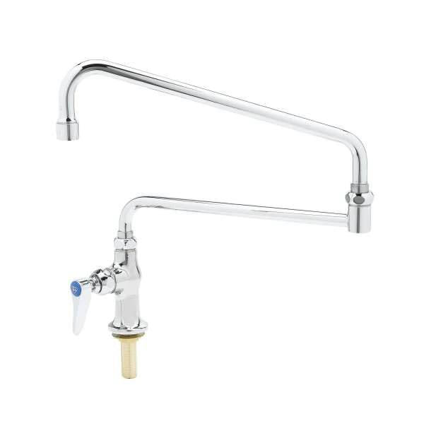 T&S Brass B-0319 Single Pantry Faucet, Special 24" Double-Joint Swing Nozzle