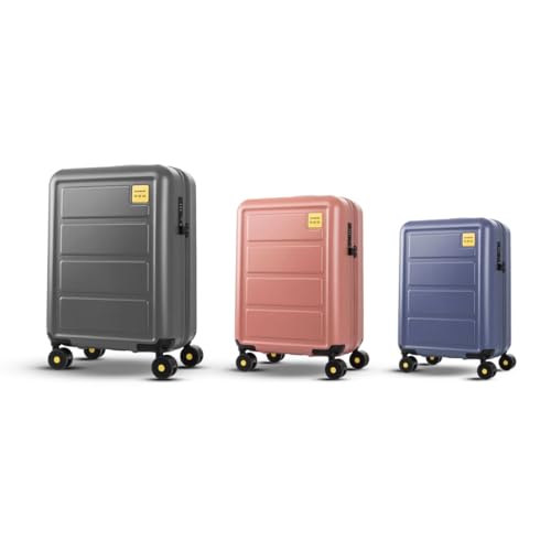 Image of Samsonite Red TOIIS L Expandable 68 Cms Medium Check-in Polycarbonate Hard Sided 8 Wheel Spinner Luggage /Suitcase /Trolley Bag (Iron Grey) (Double Wheel), Grey