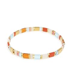 Gold Red White Brown