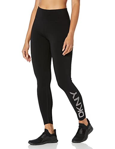 Preisvergleich Produktbild DKNY Damen Dp1p1965-blw-medium Leggings, Schwarz / Weiß, M