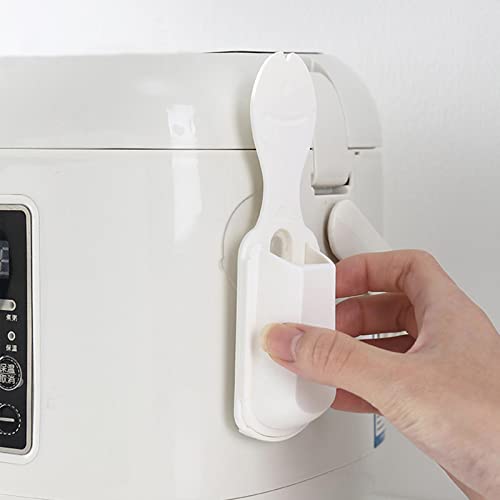 10 Pcs Rijst Spatel Lepel Rek - Keukengereihouder voor het serveren van rijstspatel met zuignap - Rijst opbergrek Keukengadget voor het organiseren van rijstpeddel A2/b9 - Image 3