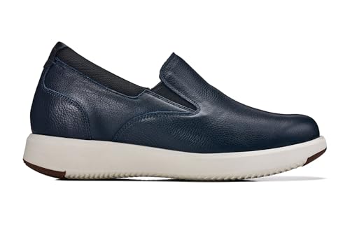 CALTO Men's Invisible Height Increasing Elevator Loafers - Dark Slate Blue Lightweight Slip-on Casual Loafers - 2.8 Inches Taller - J1421 - Size 7 D(M) US2