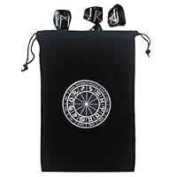 Tarottassen en -zakjes | Tarotkaart fluwelen opbergtas, 13 x 18 cm tarot dobbelstenen zak fluwelen tarottas, spookpatroon ontwerp tarotkaartzakjes met trekkoord voor tarotliefhebbers, Gemengde