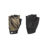 Amplia libertad de movimiento adidas Train Glove GR, Unisex, Black/Orbit Green/Focus Olive/White, M