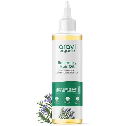 Aravi Organic Rosemary Lavender Hair Oil Cover