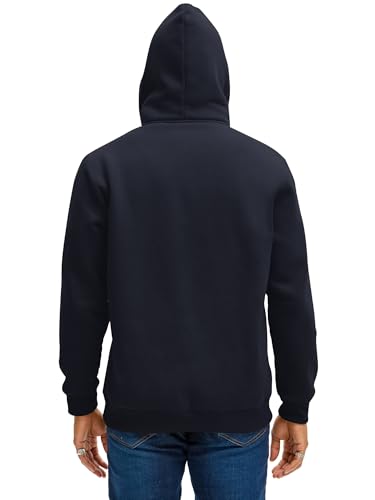 Men's Quarter Zip Hoodies Cotton Fleece Long Sleeve Pullover Sweatshirt With Pockets3
