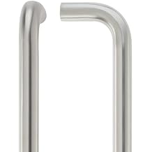 Ironmongery Solutions  19mm D Pull Handle 150mm Centres Grade 201 Stainless Steel Compact Door Handle with Bolt Through Fixings Fixing Included
