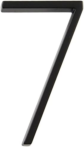 Distinctions 843197 Black Floating Mount 5-Inch House Number 7