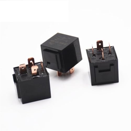 Relais de voiture 12V 4 pins 80A commutateur universel noir - 2