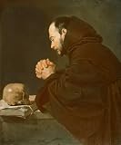 PMEFGJDPE Famoso Pared Decoración Arte Lienzo Imagen Santo in preghiera di Diego Velazquez para Decoración de Paredes 60x90cm