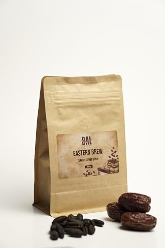 BAL Coffee Alternative Eastern Brew - 12 oz /340 g | Caffeine-Free & Vegan-Friendly | Substitute Brews & Tastes like Original Coffee | Smooth Grind Crafted from Date Seeds | Rich & Smooth flavor