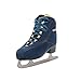 Roces Women's Caje Durable Comfortable Fashionable Lace-Up Figure Ice Skates with Stainless Steel Blade, Blue/Gold, 7 US (EU38)