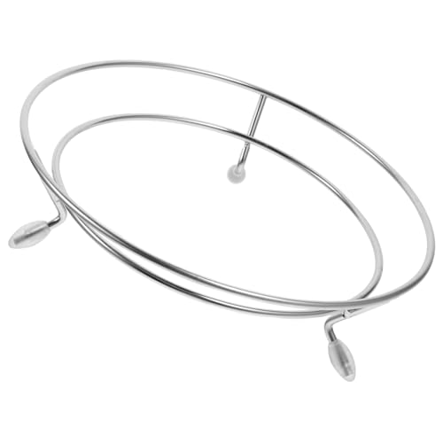 CIYODO Stainless Steel Pot Rack Heat Resistant Wok Holder Compact Design for Kitchen Table Countertops Easy Assembly Steamer Rack Tripod for Efficient Space Use