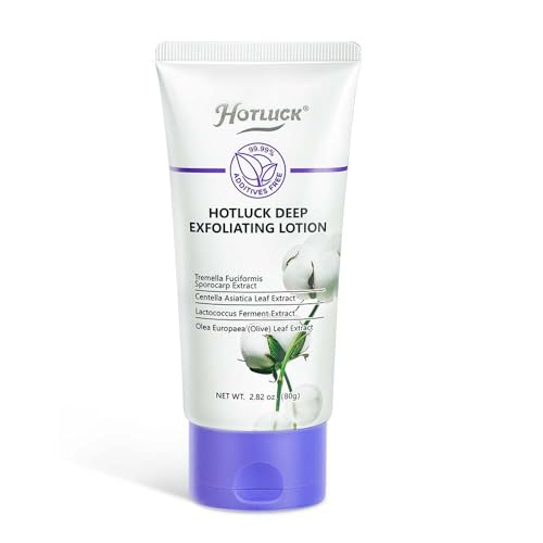 Hotluck Facial Exfoliating Cream, Plant Fiber Scrub, Exfoliating, Antioxidant, Moisturizing Gentle Facial Cleanser 2.82 oz. (Pack of 1)