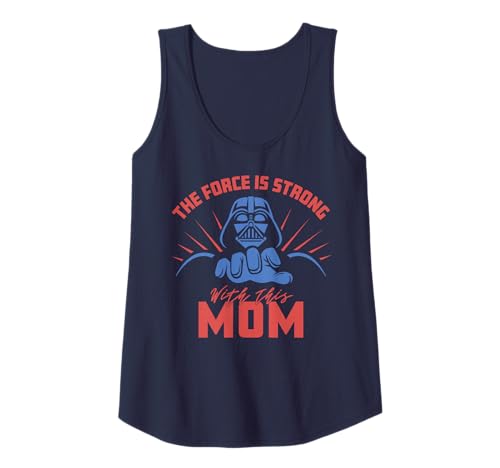 Débardeur Star Wars pour femme imprimé Maman la force est avec elle en coton confortable