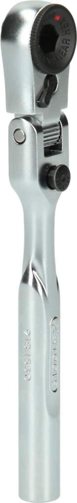 KS Tools 918.1560 1/4 Inch Bit Joint Reversible Ratchet, Length 119 mm