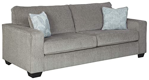 Signature Design by Ashley Altari Modern Queen Sofa Sleeper with 2 Accent Pillows
