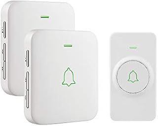 Wireless Door Bell, AVANTEK Mini Waterpoof Doorbell Chime Operating at 1000 Feet
