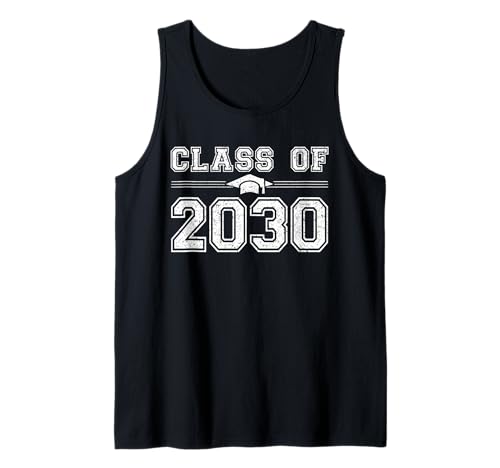 Class of 2030 Grow With Me Graduate 2030 First Day of School Camiseta sin Mangas