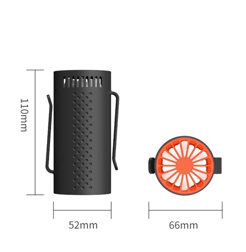 Ventilador de cintura USB portátil recargable pequeño para ropa 2