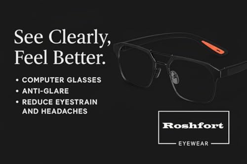Image of Eyeglasses Square Spectacles Clear Anti Blue Ray Blocking BlueCut Anti Glare Reduce zero Power Mobile computer Laptop Gaming protection For Men & Women (Free Size)