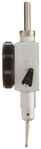 Mitutoyo 513-528T Pocket Type Dial Test Indicator, Full Set, Horizontal Type, 0.375" Stem Dia., White Dial, 0-20-0 Reading, 1.3" Dial Dia., 0-0.04" Range, 0.001" Graduation, +/-0.001" Accuracy #TOP1