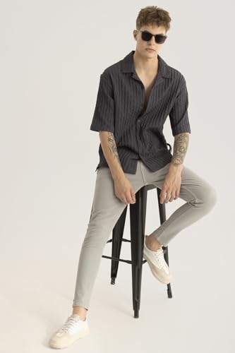 Image of SNITCH Forge Grey Textured Shirts