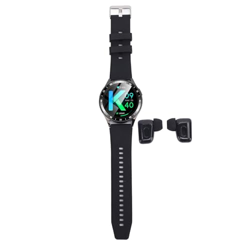 Reloj Inteligente con Auriculares Bluetooth Control de Reproducción de Música Pantalla Táctil para Hombres y Mujeres Caja de Metal Impermeable para 4.4 y Superior