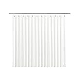 EHZNZIE Shower Curtain Liner Light Weight PEVA Stain Resistant, Waterproof, No Chemical Smell with 12 Rust Proof Metal Grommets for Bathroom Shower-72x72 Inches (White)