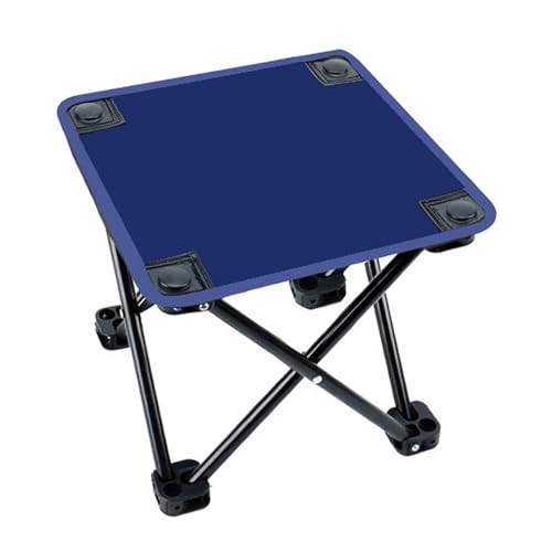 Menolana Camping Stool Foldable Footstool Mini Folding Stool Footrest Lightweight Camp Stool for Hiking Sports, Dark Blue