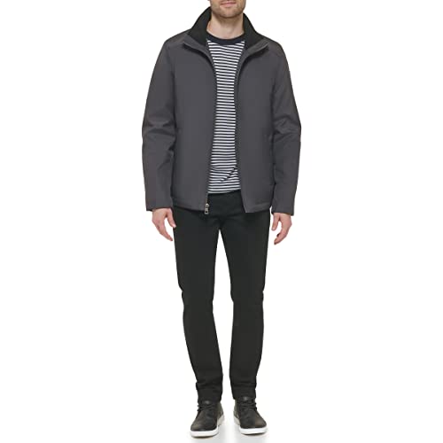 Image of Calvin Klein Men's Stand Collar Poly Jacket