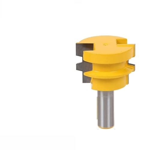 Fresa de vástago de 1/2 y 12,7 MM, cincel de madera Reversible for carpintería, broca for enrutador de juntas, 1 unidad