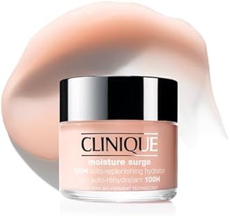Clinique Moisture Surge 100H Auto-Replenishing Hydrator Oil Free Face Moisturizer | With Hyaluronic Acid, Aloe Bioferment and Vitamins C + E | For All Skin Types | Hydrating + Moisturizing