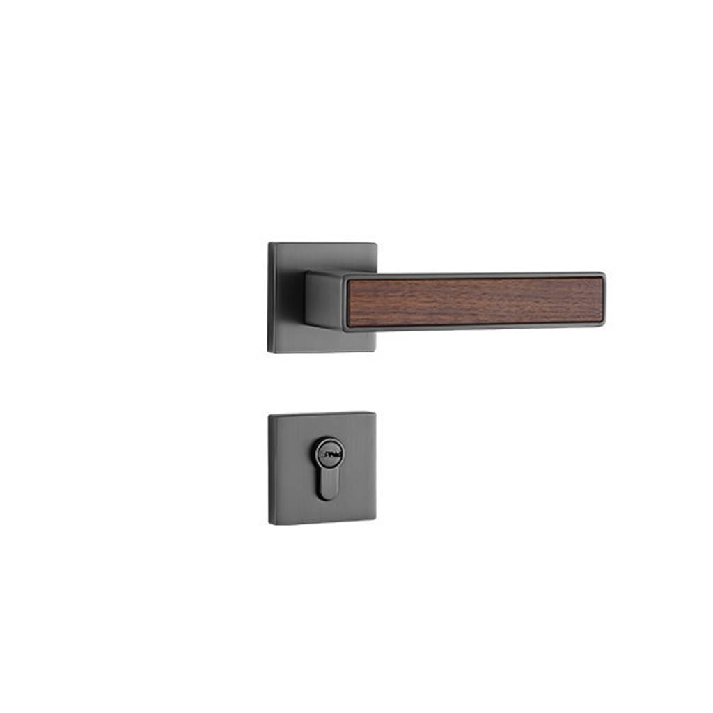 MOBYGKFY Room Door Lock Indoor Bedroom Wooden Handle Magnetic Suction Mute Split Hardware Lockset