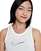 Nike DriFit One Tank Top (Little Kids/Big Kids) White/Black