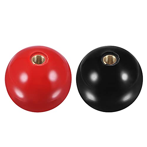 sourcing map Joystick Tête Bascule Boule Haut Poignée Jeu Arcade Rechange Red/Noir Cover