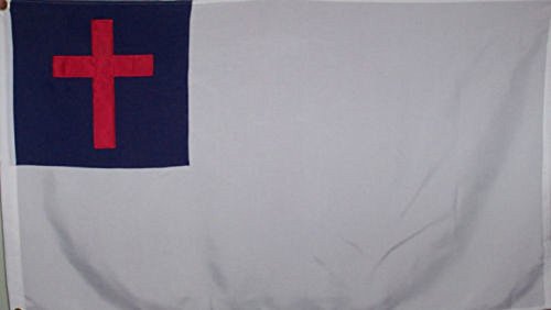 3x5 Christian Christ Embroidered sewn 100% Cotton Flag 3'x5' Banner