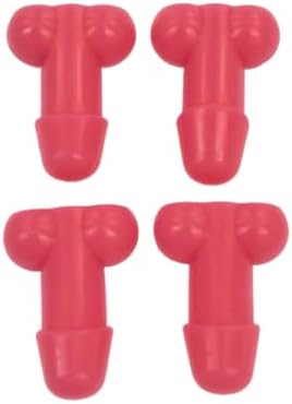Glow-in-The-Dark Valve Stem Caps – 4-Pack Funny Wheel Accessories, Airtight, Rustproof, Dustproof & Waterproof Caps for Cars, Bikes, Trucks, Motorcycles – Universal Fit(red)