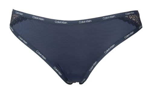 Slip brésilien CK élastique et invisible avec empiècements dentelle confort absolu QF5152O