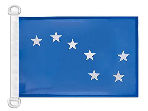 AZ FLAG Ireland Starry Plough Blue Nautical Flag 18'' x 12'', Irish Citizen Army flags 30 x 45 cm, Banner 12x18 in for boat โ image 1