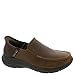 Skechers Mens Parson - Oswin Slip-in Moccasin, Brown, 9 US